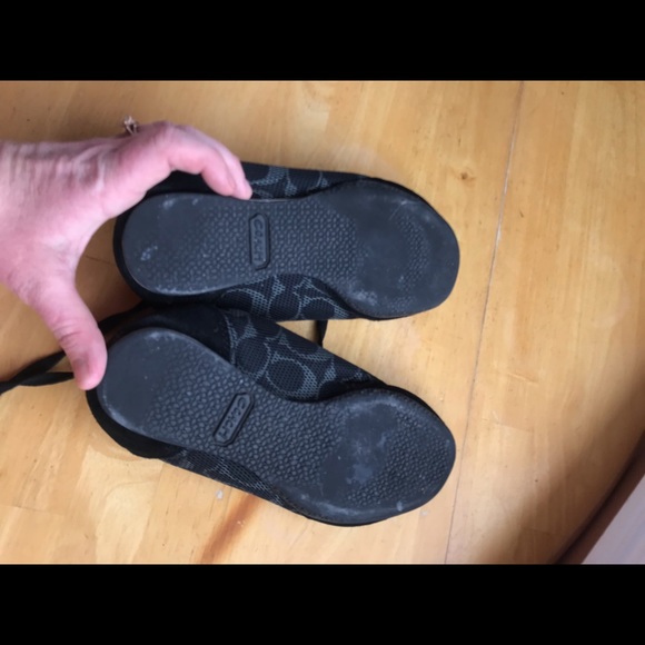 Coach neala black mesh sneakers womens size 6.5 - Picture 3 of 5